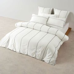Linen House Jerome Duvet Cover Set In White