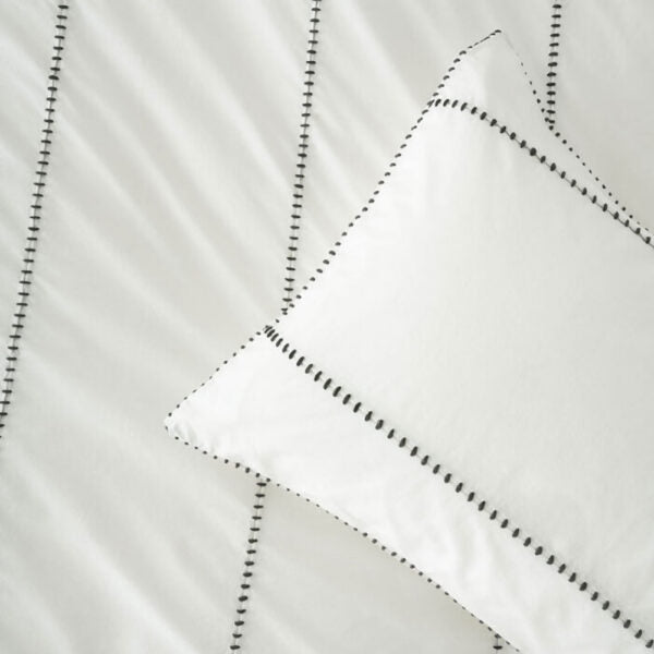 Linen House Jerome Duvet Cover Set In White