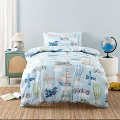 Linen House Jeset Journey Duvet Cover Set In Light Blue