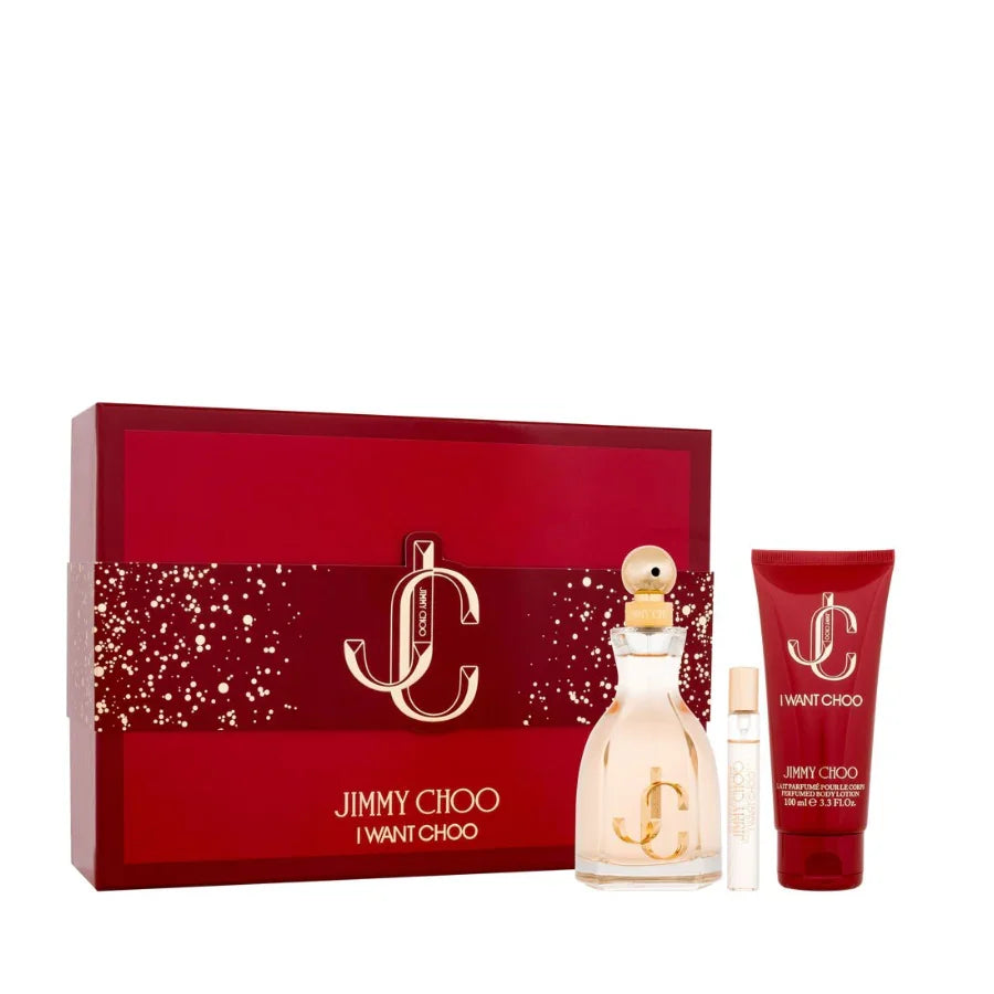 Jimmy Choo I Want Choo Set Edp 100Ml + 7,5Ml Travel Spray + Body Lotion 100Ml