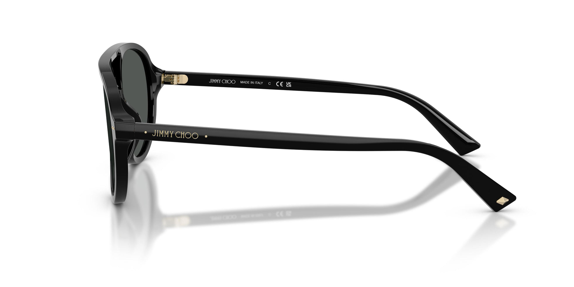 Jimmy Choo Sunglasses For Women in Shiny Black