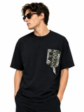 Just Cavalli Mens Pocket Control T-Shirt in Black