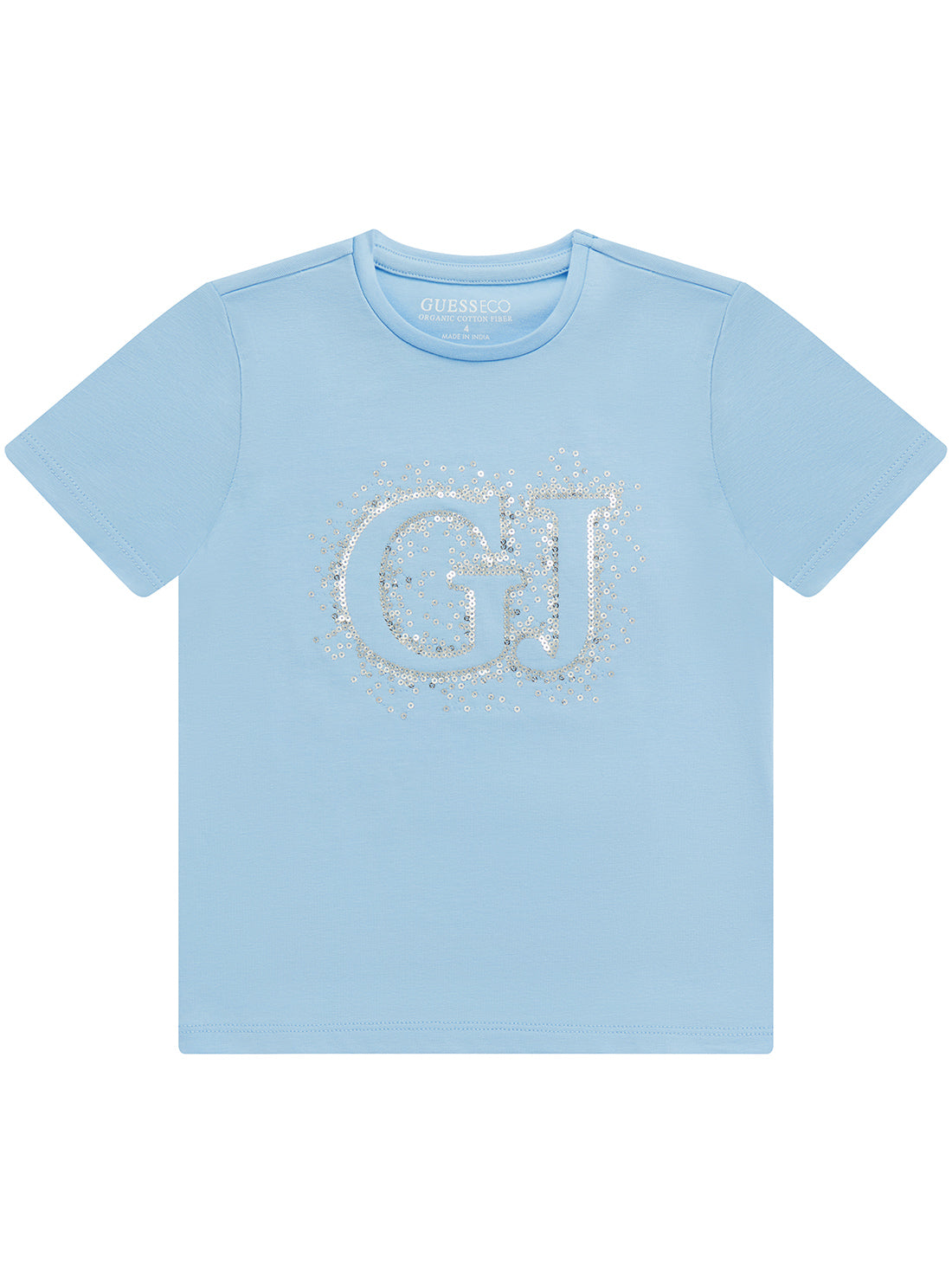 Guess Girls 7G Midi T-Shirt In Light Blue