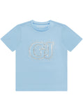 Guess Girls 7G Midi T-Shirt In Light Blue