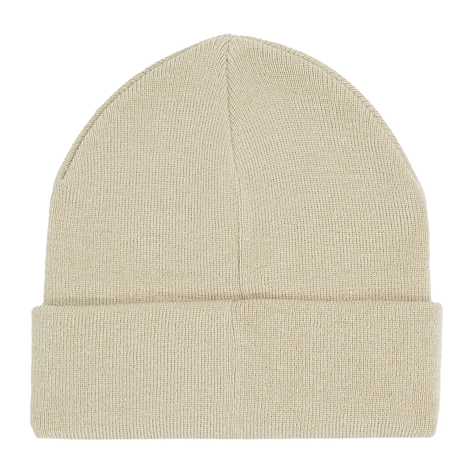 Calvin Klein Unisex Monogram Embroidered Beanie In Off White