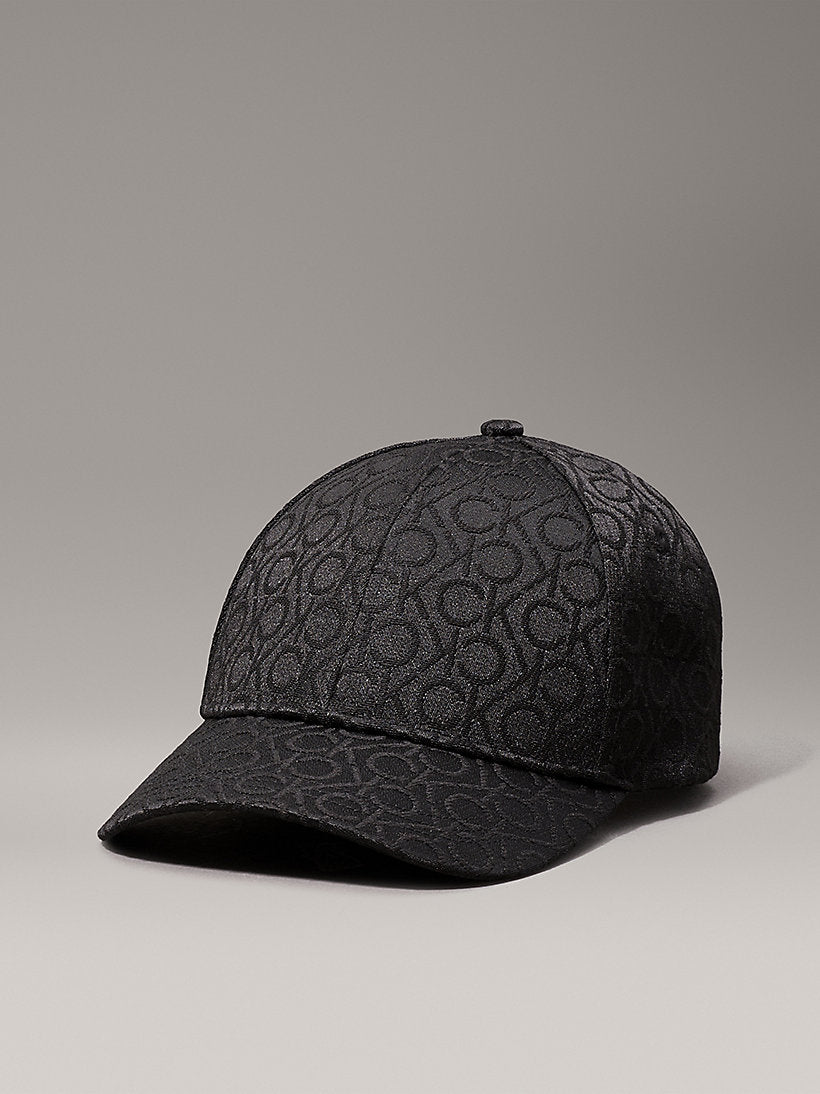 Calvin Klein K6120320 Monogram Jacquard Cap Black