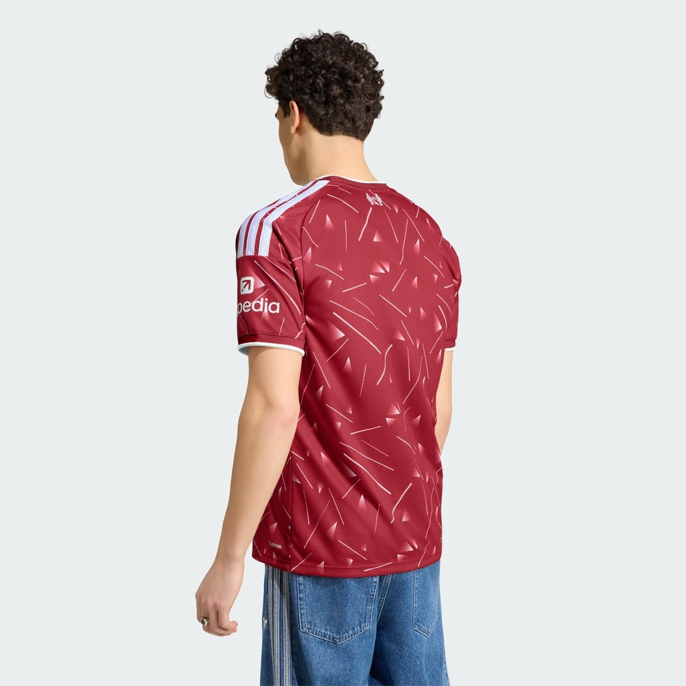 Adidas Mens Liverpool FC 26/27 Home Jersey In Burgandy/White