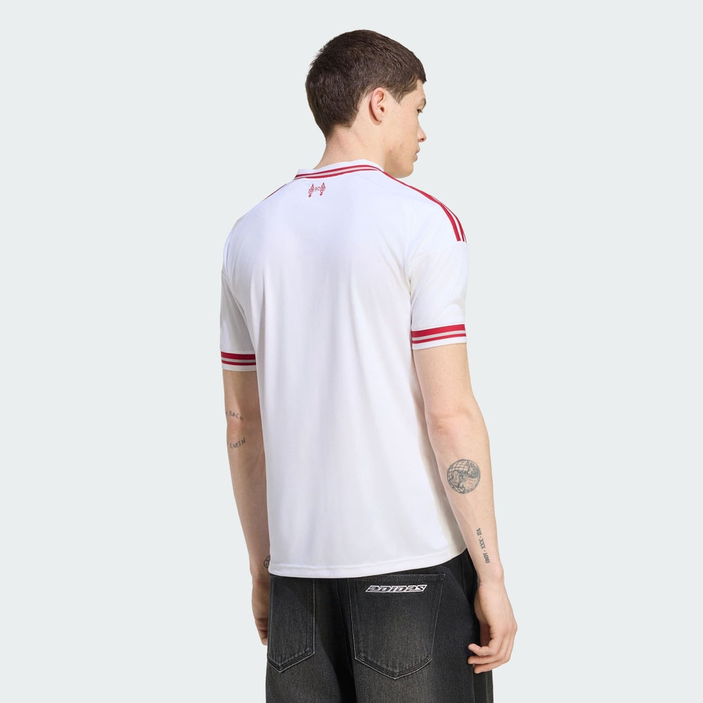 Adidas Mens Liverpool FC 26/27 Away Jersey In White/Red