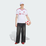 Adidas Mens Liverpool FC 26/27 Away Jersey In White/Red