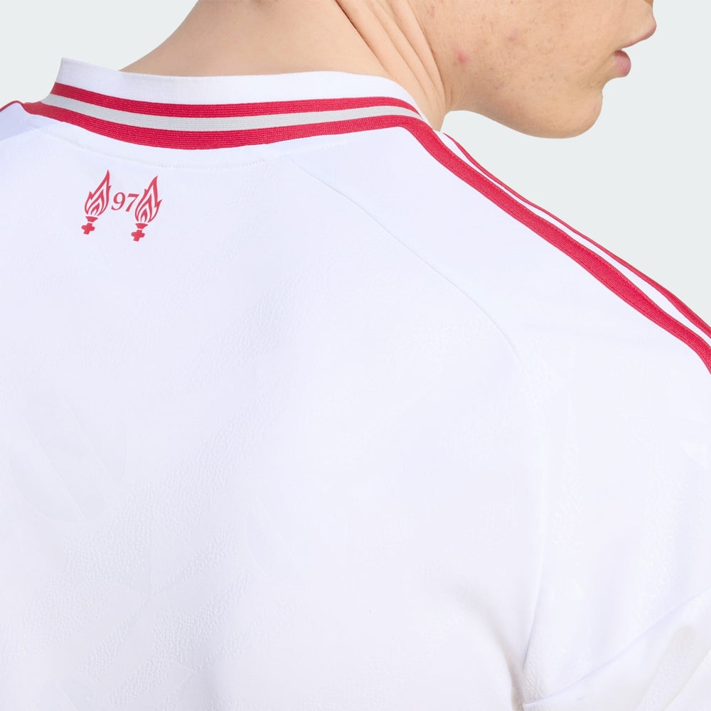 Adidas Mens Liverpool FC 26/27 Away Jersey In White/Red