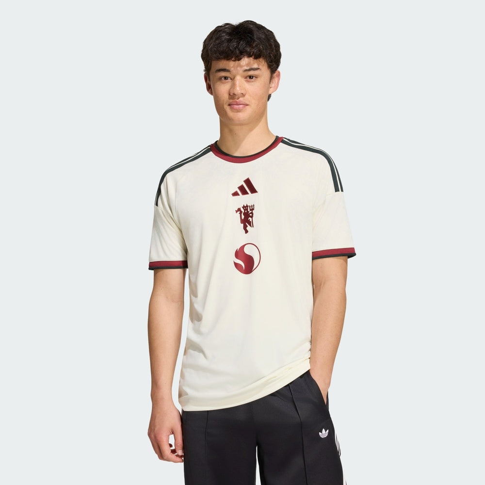 Adidas Mens Manchester United 26/27 Third Jersey In Beige Multi