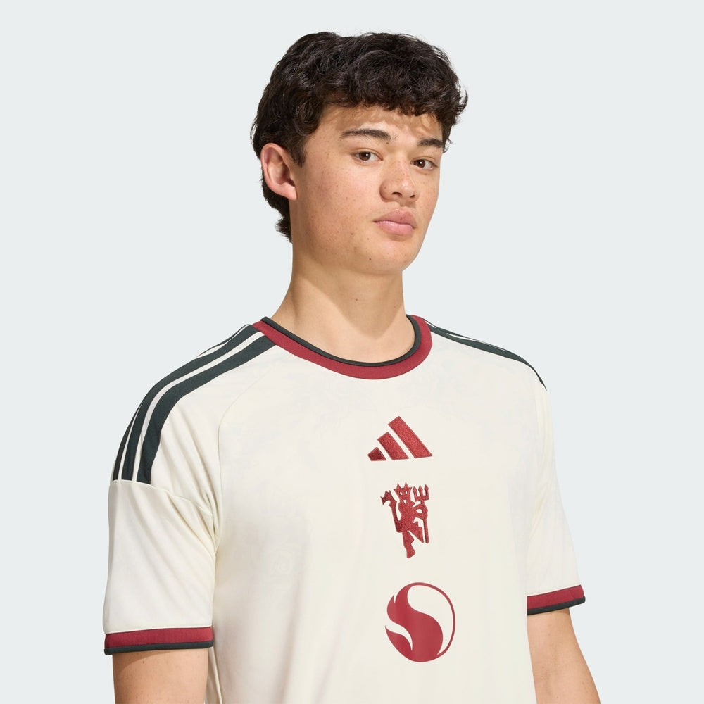 Adidas Mens Manchester United 26/27 Third Jersey In Beige Multi