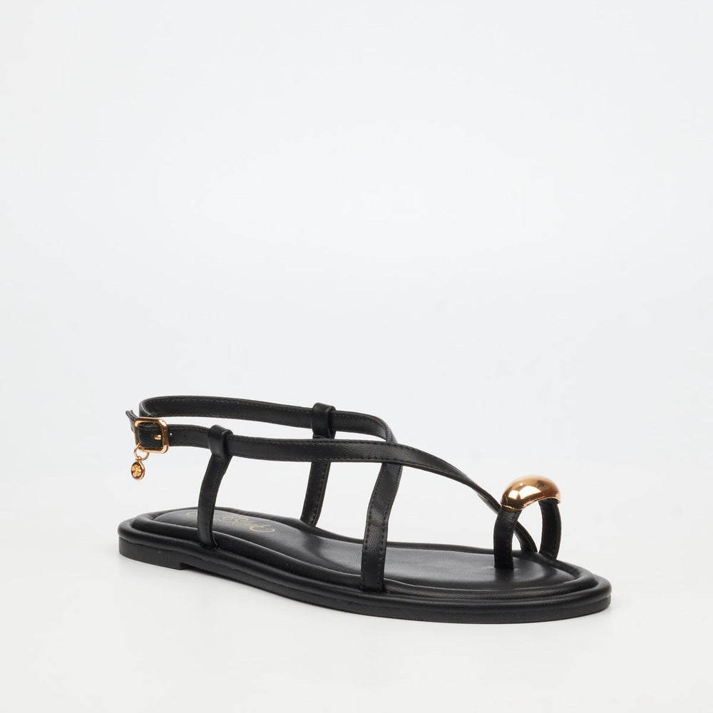 Miss Black Ladies Kali 8 Sandals In Black
