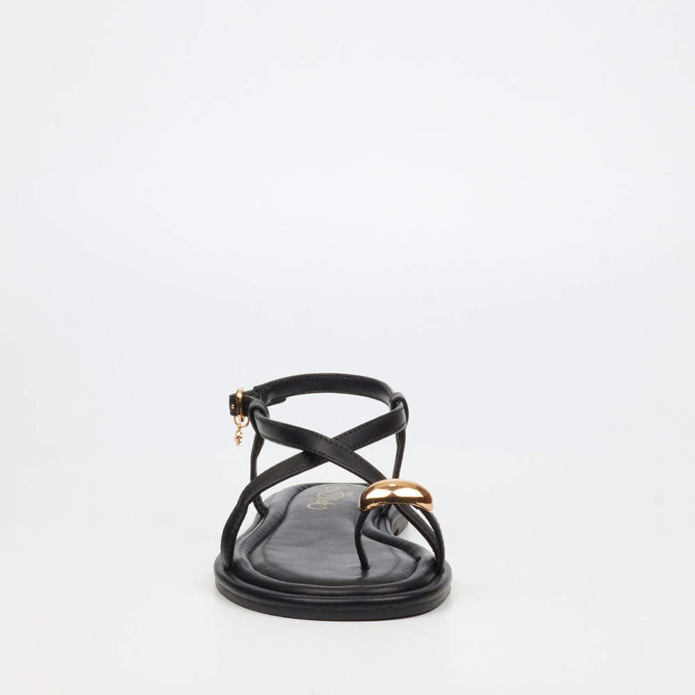 Miss Black Ladies Kali 8 Sandals In Black