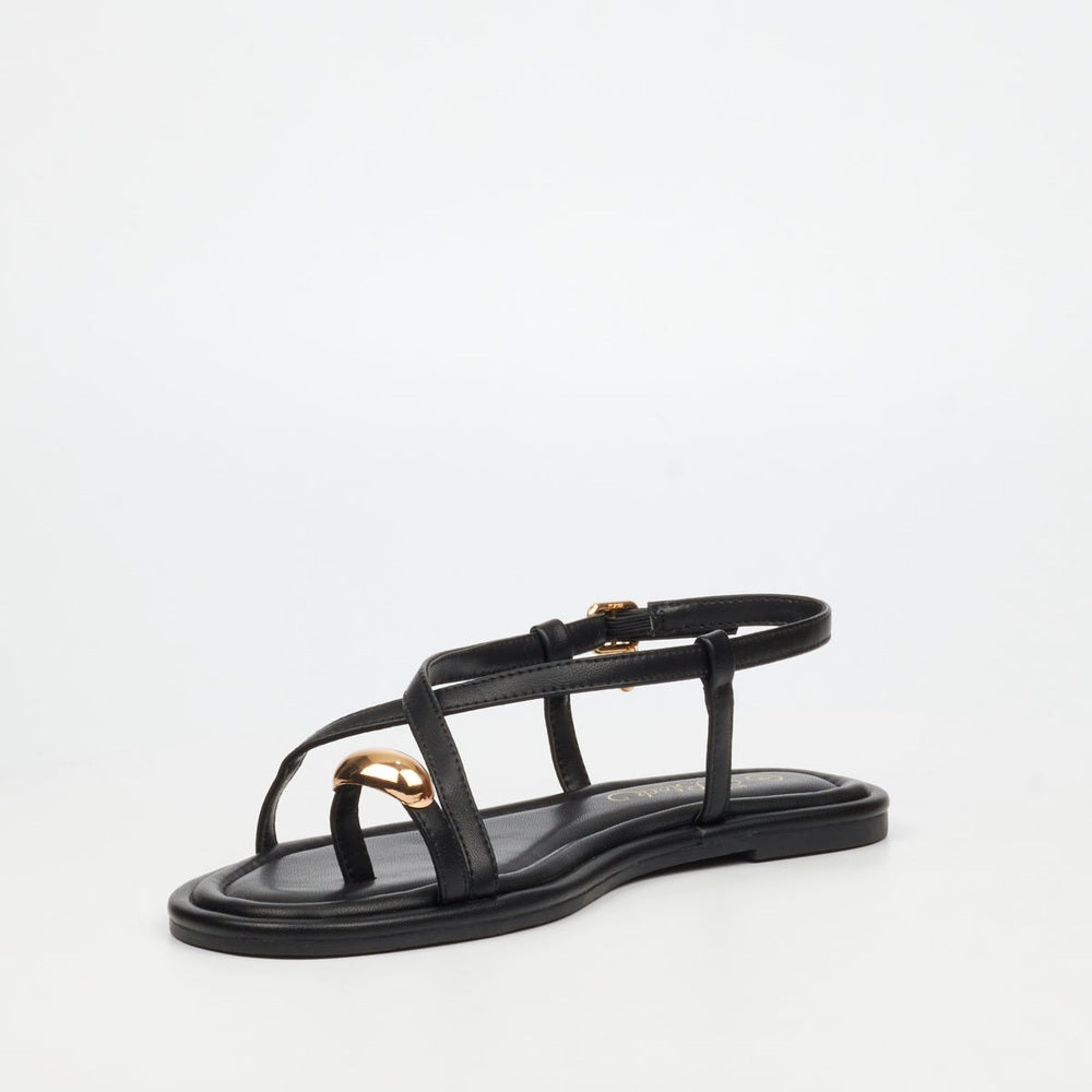 Miss Black Ladies Kali 8 Sandals In Black