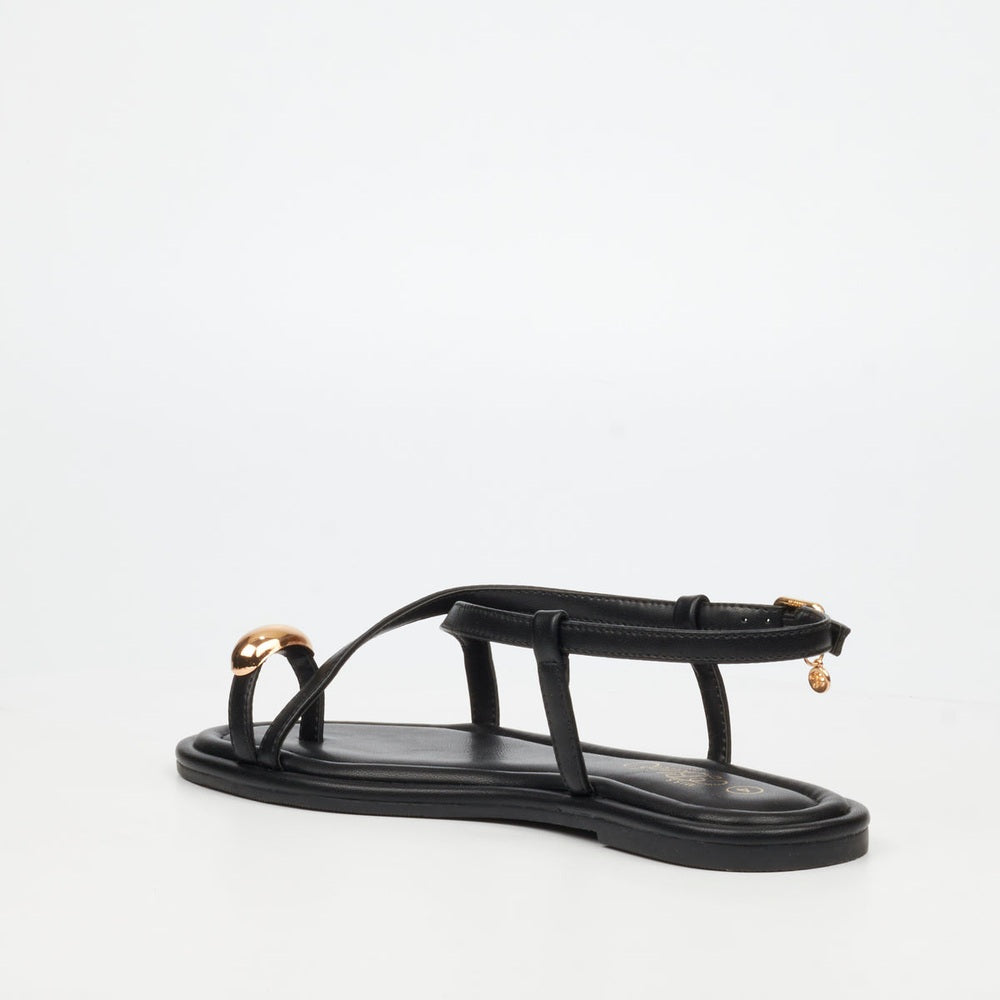 Miss Black Ladies Kali 8 Sandals In Black