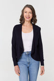 Izabel London Ladies Watefall Cardigan In Black