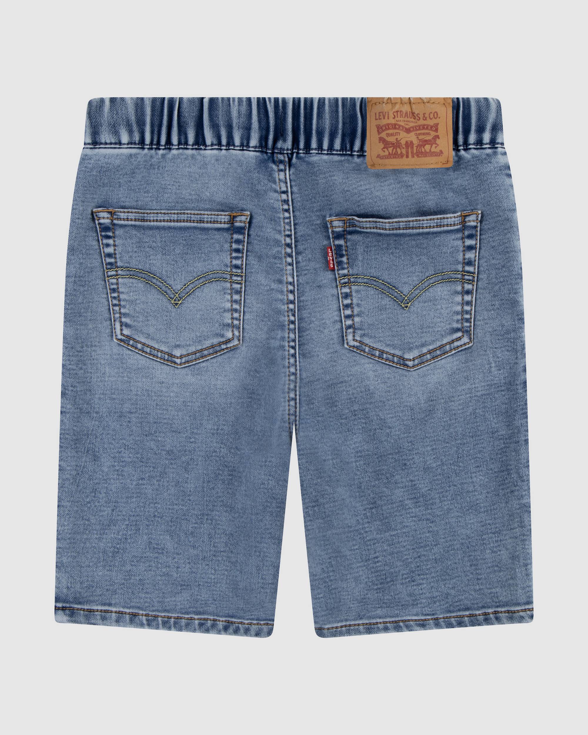 Levis Boys Skinny Dobby Shorts In Denim