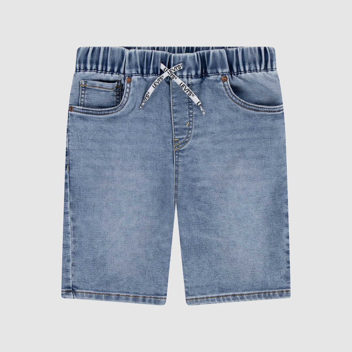Levis Boys Skinny Dobby Shorts In Denim