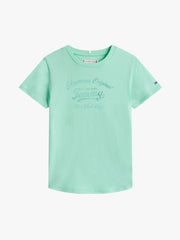 Tommy Hilfiger Girls Tommy Script T-Shirt In Mint