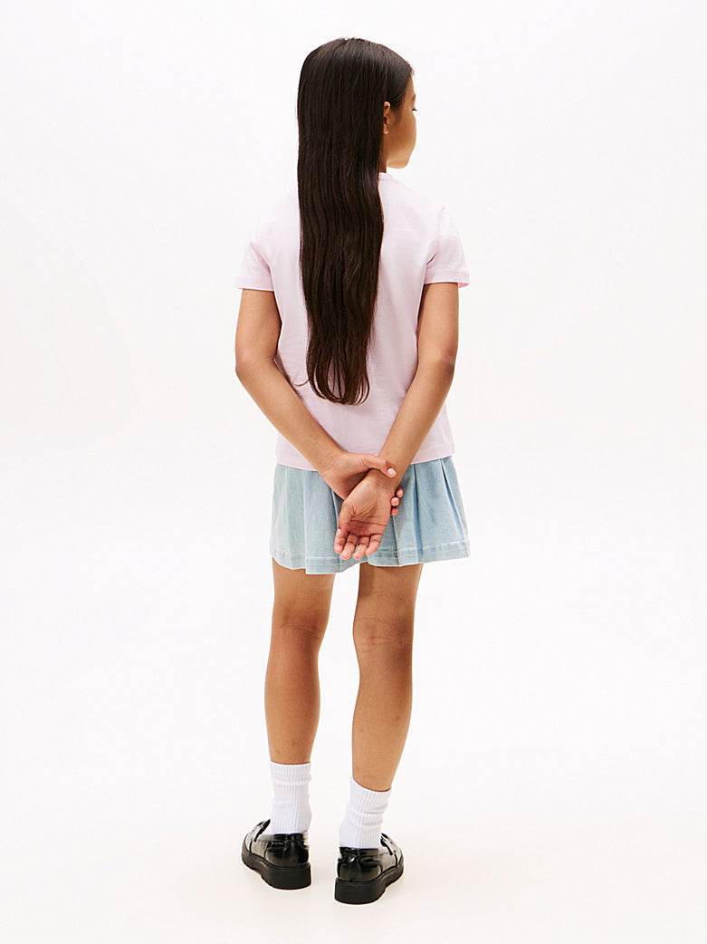 Tommy Hilfiger Girls Graphic T-Shirt In Baby Pink