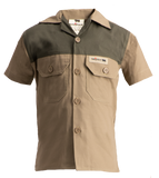 Sniper Boys Adventure Colour Block Shirt In Khaki