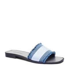 Karl Lagerfeld Skoot Ii Border Slide Light Blue/Denim