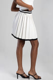 Sissy boy Pleated Knitwear Mini Skirt Black