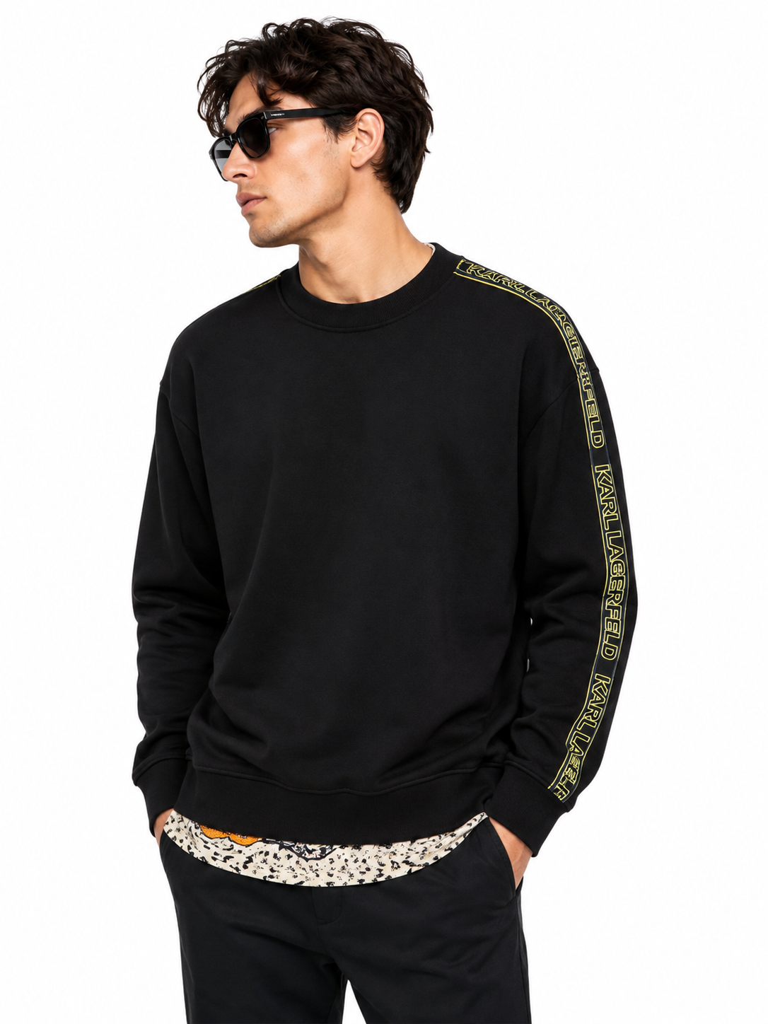 Karl Lagerfeld Mens Sweatershirt In Black