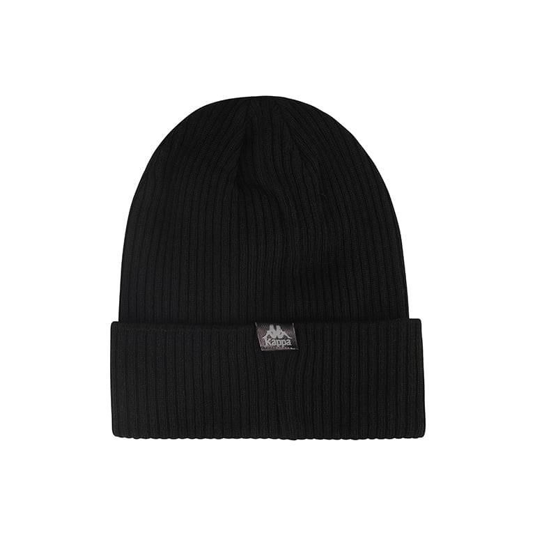 Kappa Kaizer Chiefs Unisex Kenzo Ribbed Beanie In Black