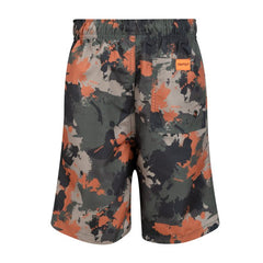 Sniper Urban Jungle Mens Swim Shorts In Grfeen and Orange