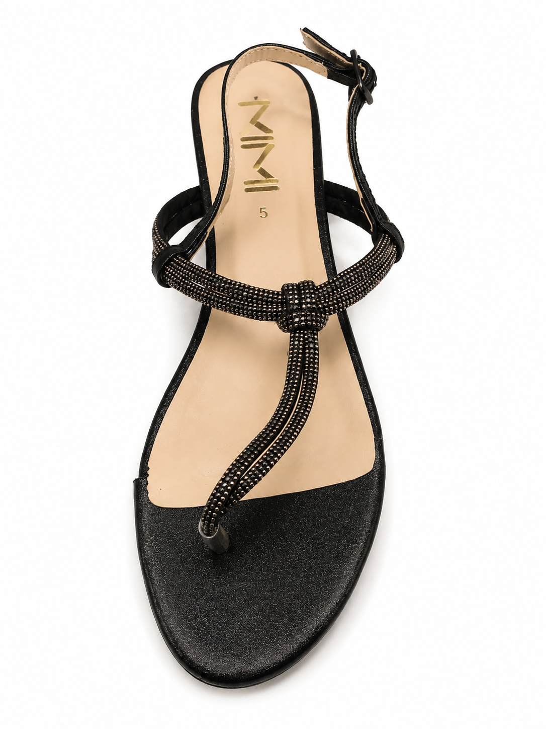 Kimi Ladies Leather Sandals In Black