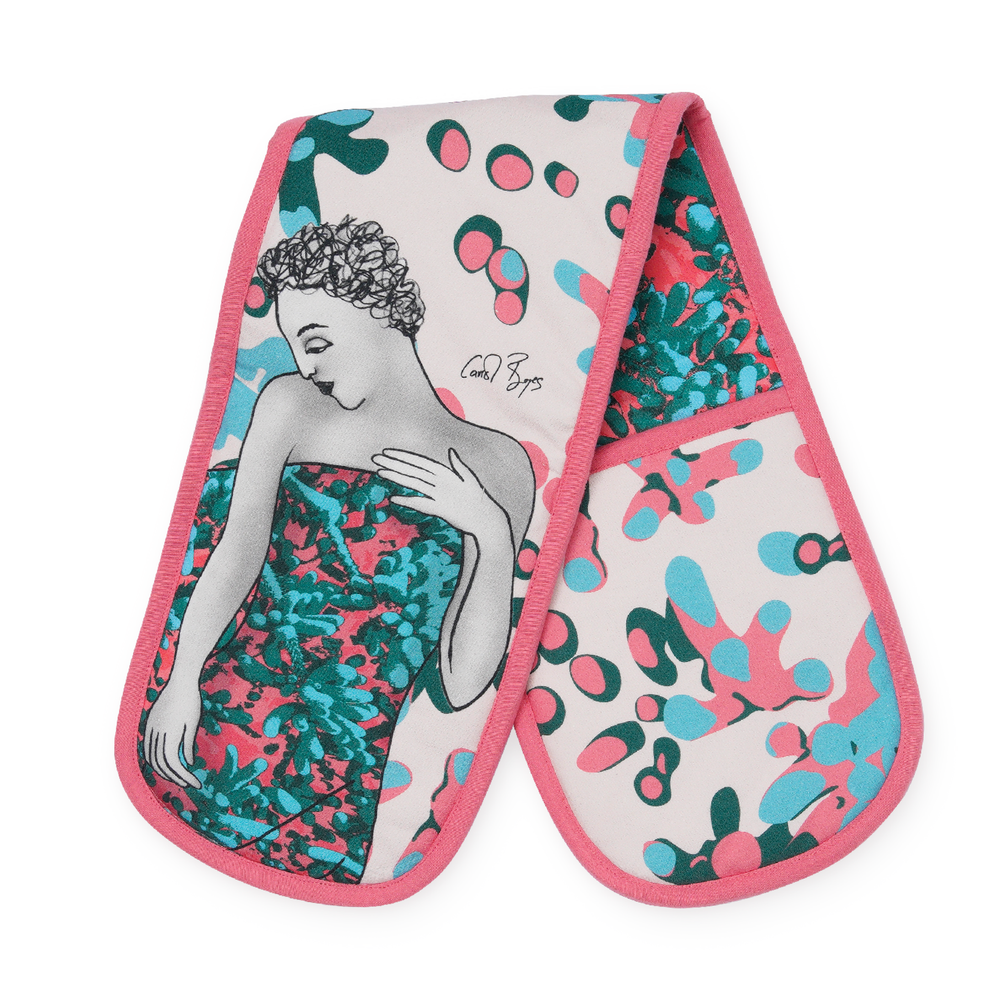 Carrol Boyes Oven Glove Mono Strength In Pink Multi