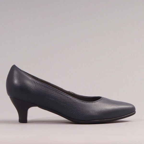 Froggie 10873 Ladies Lea Waxy Shoes Navy