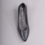 Froggie 10873 Ladies Lea Waxy Shoes Navy