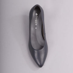 Froggie 10873 Ladies Lea Waxy Shoes Navy
