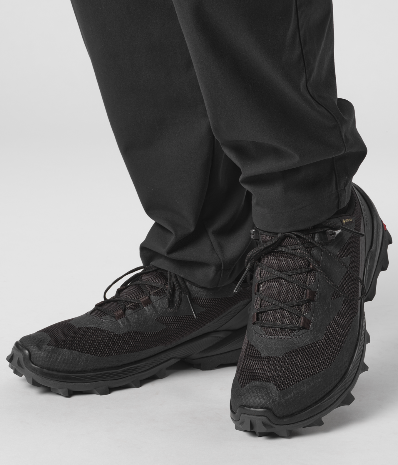 Salomon Mens Cross Over 2 Gtx Shoes In Phantom/Magnet/Black