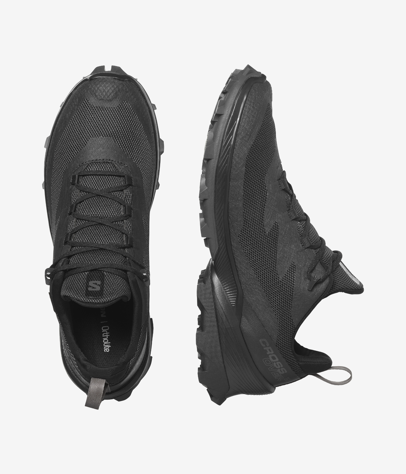 Salomon Mens Cross Over 2 Gtx Shoes In Phantom/Magnet/Black