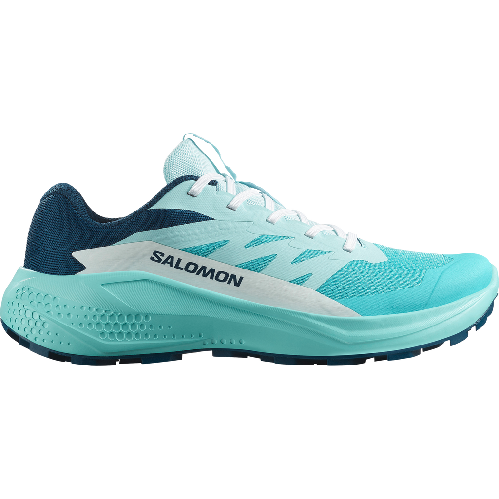 Salomon Womens Alphaglide Shoes In Blue Curacao / Poseidon / Aruba Blue