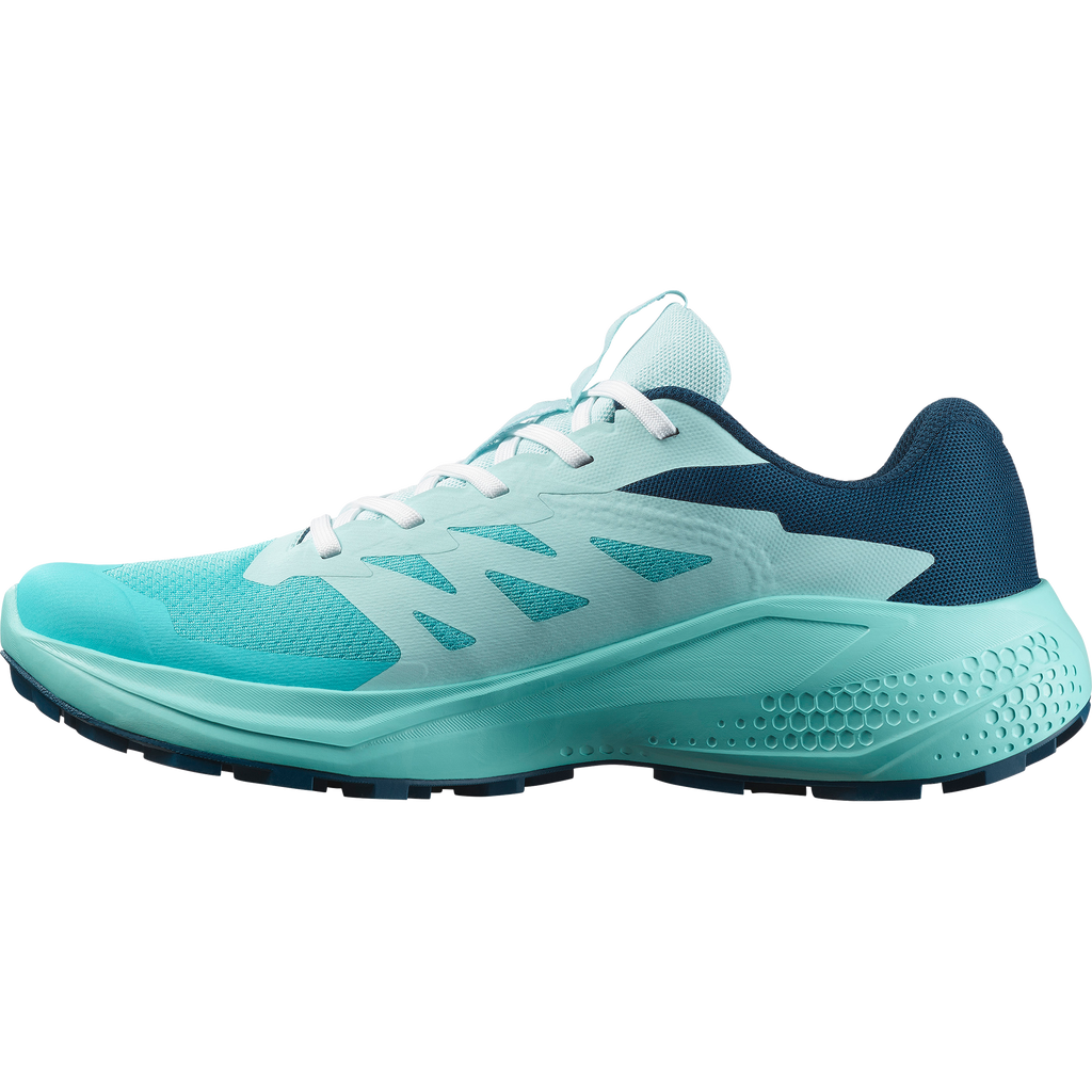 Salomon Womens Alphaglide Shoes In Blue Curacao / Poseidon / Aruba Blue