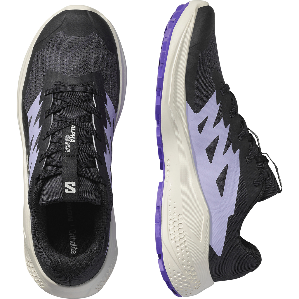 Salomon Womens Alphaglide Shoes In Phantom/Vanilla Ice/Liberty