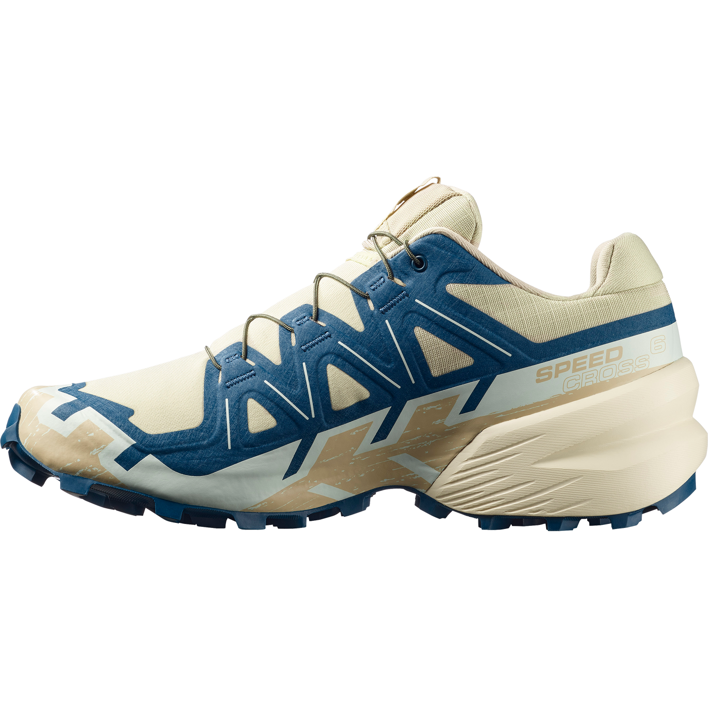 Salomon Mens Speedcross 6 Shoes In Blue Multi