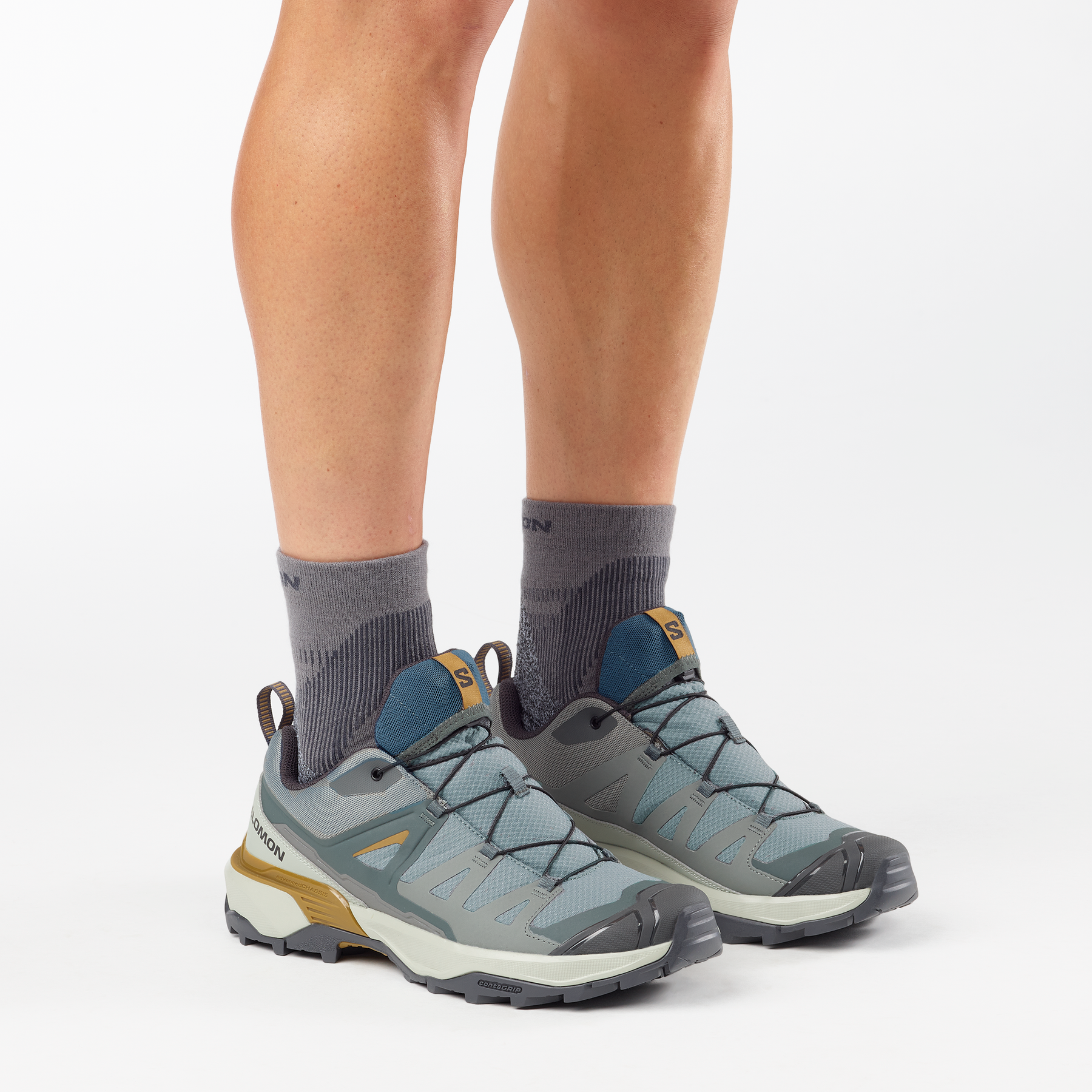 Salomon Mens X Ultra 360 Sedona Shoes in Sage/Wrought Iron/Brillant Olive