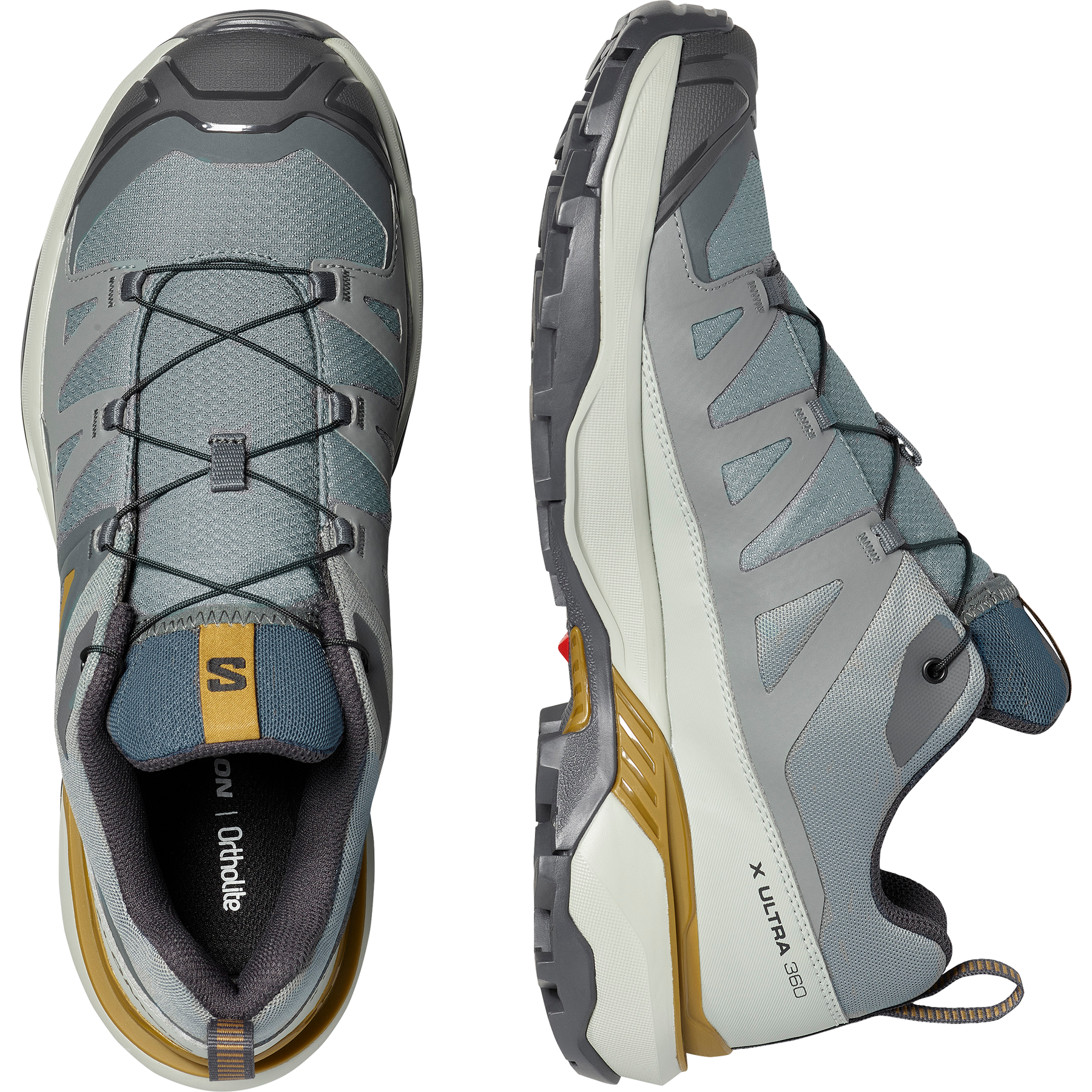 Salomon Mens X Ultra 360 Sedona Shoes in Sage/Wrought Iron/Brillant Olive