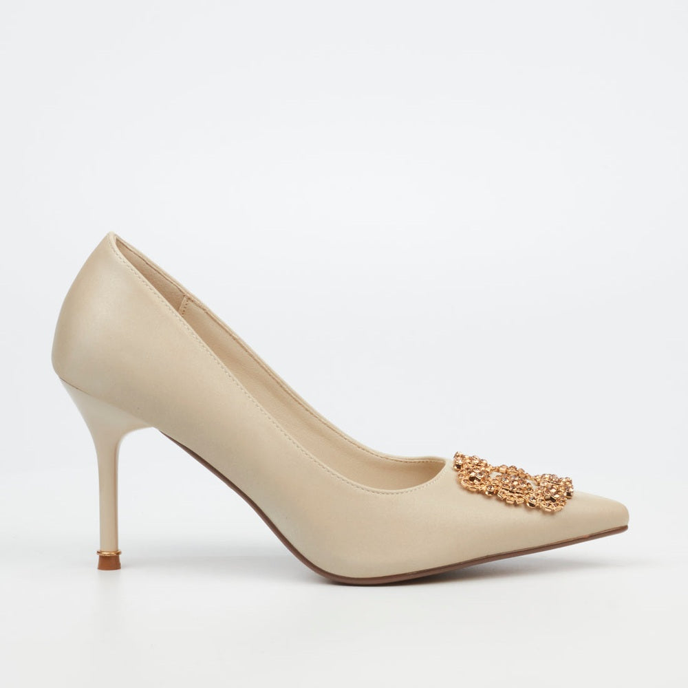 Butterfly Feet Womens Lanelle 1 Heels In Champagne