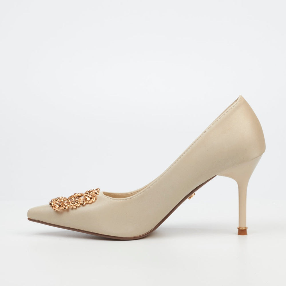 Butterfly Feet Womens Lanelle 1 Heels In Champagne