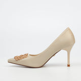 Butterfly Feet Womens Lanelle 1 Heels In Champagne