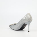 Butterfly Feet Miss Black Ladies Lanelle 3 Heels In Silver