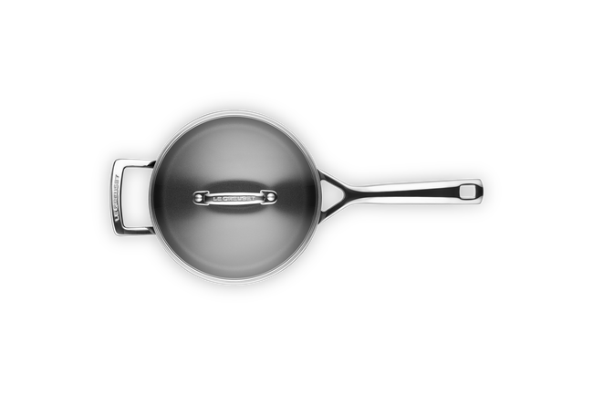 Le Creuset Toughened Non-Stick Saucepan with Glass Lid & Helper Handle