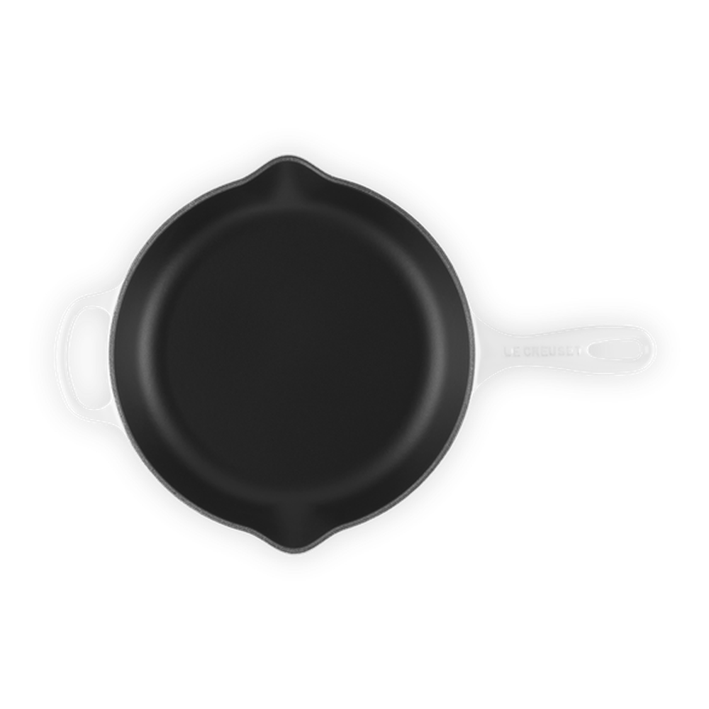 Le Creuset Signature Round Skillet In White